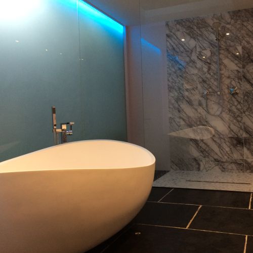 Bathroom tiling